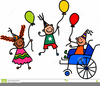 Boy In A Wheelchair Clipart Image
