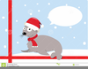 Christmas Kiwi Clipart Image