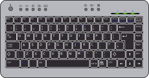 Compact Keyboard Clip Art