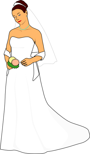 Bride White Dress Clip Art at Clker.com - vector clip art online