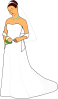 Bride White Dress Clip Art