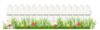 Transparent White Fence With Grass Png Clipart Image