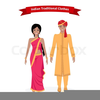 Women In Ethnic Clothing Clipart Image