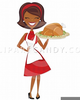 Black Woman Chef Clipart Image