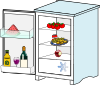 Fridge With Food Jhelebrant Clip Art