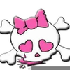 Girly Skull Crossbones Clipart Image