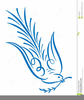 Cross And Doves Clipart Image