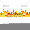 Flames Heraldry Clipart Image