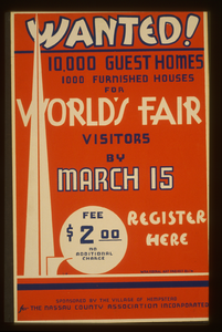 Wanted! 10,000 Guest Homes, 1000 Furnished Houses For World S Fair Visitors By March 15  / G.w. Image