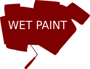 Wet Paint Sign Bold Clip Art