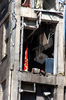 Marine Flag Stands Tall Amidst The Pentagon Damage Image