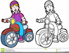 Bike Rider Clipart Image