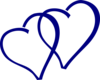 Blue Hearts Clip Art