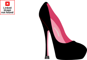 Pink Black Pump Clip Art