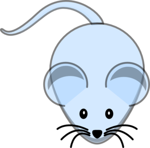 Light Blue Mouse Clip Art