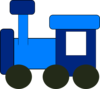Blue Train Clip Art