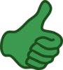 Green Thumbs Up Clip Art