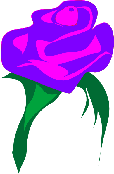 Purple Rose Clip Art At Vector Clip Art Online Royalty Free And Public Domain