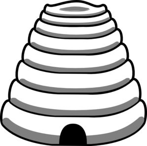 Download Bee Hive Outline Clip Art at Clker.com - vector clip art ...