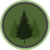 Evergreen Symbol 2 Clip Art