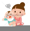 Baby And Mom Clipart Image