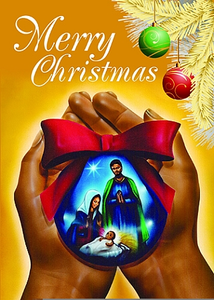African American Religious Christmas Clipart Image