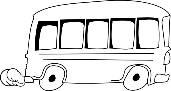 School Bus Outline Clip Art at Clker.com - vector clip art 