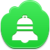 Free Green Cloud Christmas Bell Image