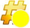 Hash-yellow Clip Art