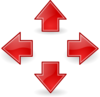 Style Arrows Red Clip Art