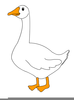Canada Goose Christmas Clipart Image