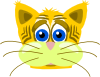 Peterm Sad Tiger Cat Clip Art
