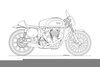 Old Motorbikes Drawing Image