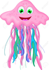 Free Cartoon Jellyfish Clipart Image