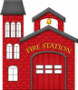Cartoon Fire Station Image