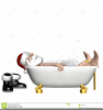 Relaxing Santa Clipart Image