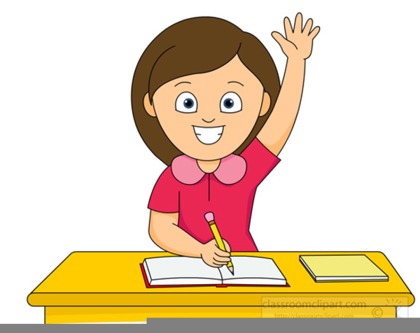 Clipart Girl Raising Her Hand | Free Images at Clker.com - vector clip ...