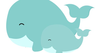 Cute Baby Whale Clipart Image