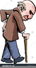 Man With Walking Stick Clipart Image