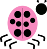 Pink Ladybug 1 Clip Art