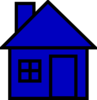 Blue House Clip Art