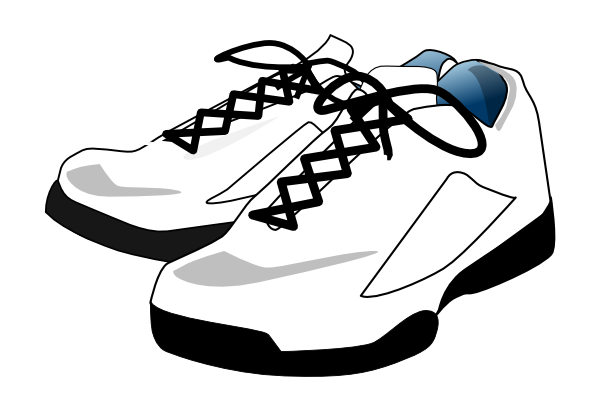 Tennis, Shoes Clip Art at Clker.com - vector clip art online, royalty ...