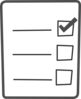 Gray Checklist Clip Art