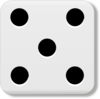 Dice 5 Clip Art