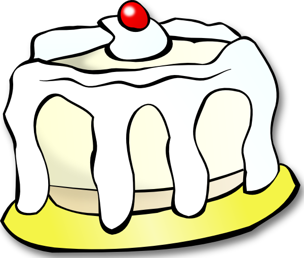 White Cake Clip Art at Clker.com - vector clip art online, royalty free