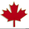 Canadian Flag Maple Leaf Clipart Image