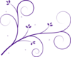 Flourish Purple Clip Art