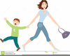 Family Walking Together Clipart Image