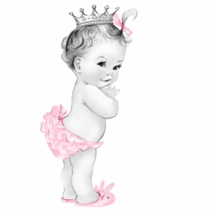 Adorable Pink Princess Baby Girl Shower Photosculpture Rbe A Bc E A D Dab Dba X Saw Byvr Image