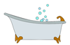Bubble Bath Tub Clipart Image